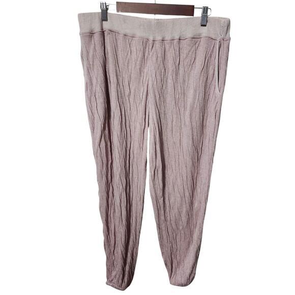 Barefoot Dreams Malibu Drawstring Lightweight Jogger XL‎ Pants Pink - Picture 2 of 9